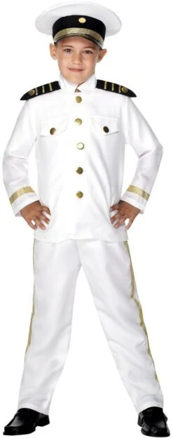 Kapitein Kostuum Jongens Wit -Halloween-Kostuums kapitein kostuum jongens wit 2
