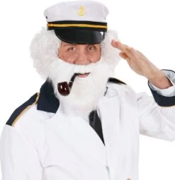 Kerstman Baard Met Snor Wit -Halloween-Kostuums kerstman baard met snor wit 3