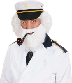 Kerstman Baard Met Snor Wit -Halloween-Kostuums kerstman baard met snor wit 4