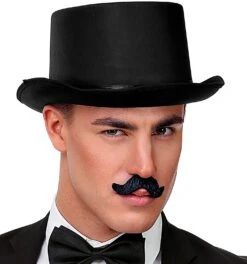 Kleine Snor Zwart Heren