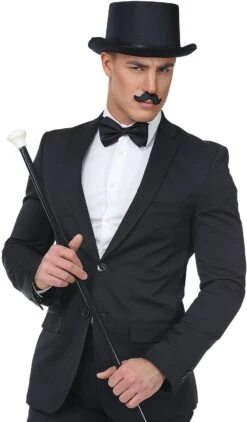 Kleine Snor Zwart Heren -Halloween-Kostuums kleine snor zwart heren 4