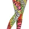 Kleurrijke 80s Legging -Halloween-Kostuums kleurrijke 80s legging 0