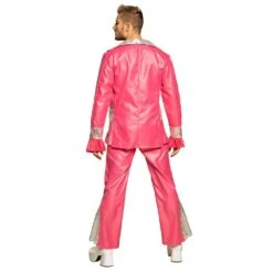 Koning Van De Disco Outfit Roze Heren -Halloween-Kostuums koning van de disco outfit roze heren 1