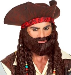 Korte Baard Met Snor Bruin -Halloween-Kostuums korte baard met snor bruin 3