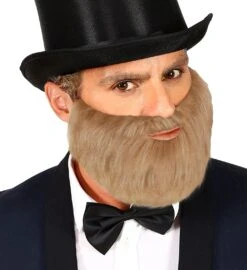 Korte Baard Met Snor Grijs