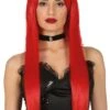 Lange Pruik Rood 1 Lange Pruik Rood -Halloween-Kostuums lange pruik rood 0