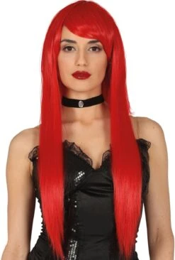 Lange Pruik Rood