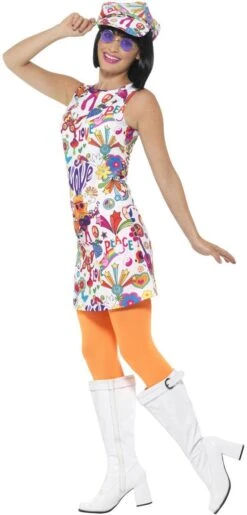 Love Hippie Jurkje 60s -Halloween-Kostuums love hippie jurkje 60s 3