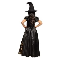 Halloween-Kostuums -Halloween-Kostuums luxe heks jurk met print meisjes 1