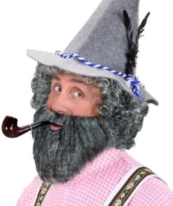 Matrozen Baard Met Snor Grijs -Halloween-Kostuums matrozen baard met snor grijs 2