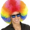 Multikleurige Extra Grote Afro Pruik -Halloween-Kostuums multikleurige extra grote afro pruik 0