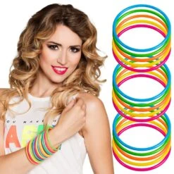 Neon Armbanden Set 15 Stuks