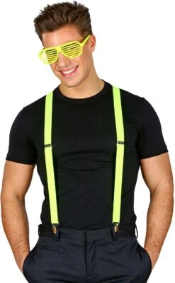 Neon Bretels Geel -Halloween-Kostuums neon bretels geel 3