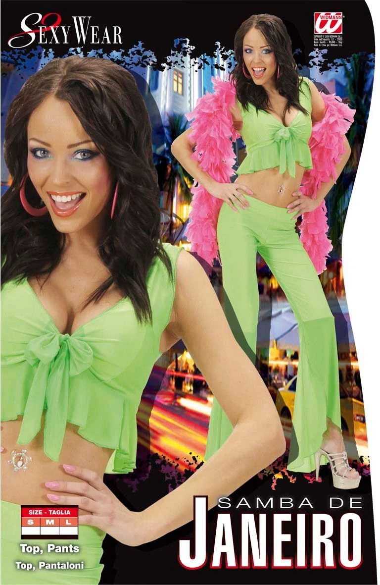 Neon Groene Samba De Janeiro Top En Broek 5 Neon Groene Samba De Janeiro Top En Broek - Afbeelding 3