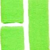 Neon Groene Zweetbandjes Set