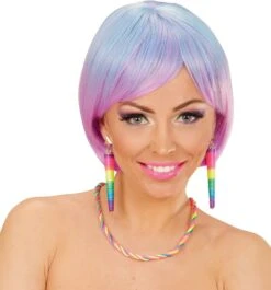 Neon Multikleurige Ketting -Halloween-Kostuums neon multikleurige ketting 4