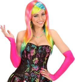 Neon Multikleurige Ketting -Halloween-Kostuums neon multikleurige ketting 6