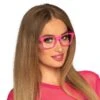 Neon Roze Feestbril -Halloween-Kostuums neon roze feestbril 0