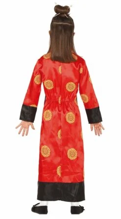 Oosterse Rode Kimono Kind -Halloween-Kostuums oosterse rode kimono kind 1