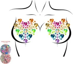 Opplakbare Steentjes Borst Hartjes