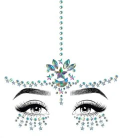 Opplakbare Steentjes Gezicht Karma