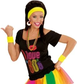 Oranje 80s Ring Oorbellen -Halloween-Kostuums oranje 80s ring oorbellen 2