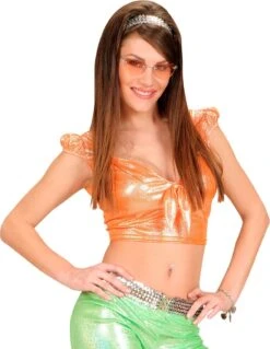 Oranje Top Met Strik -Halloween-Kostuums oranje top met strik 2