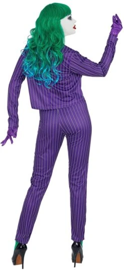 Paars Joker Pak Vrouwen -Halloween-Kostuums paars joker pak vrouwen 2