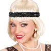 Pailletten Hoofdband Zwart -Halloween-Kostuums pailletten hoofdband zwart 0