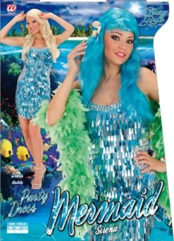 Pailletten Jurk Blauw -Halloween-Kostuums pailletten jurk blauw 3