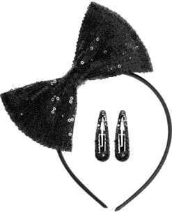 Pailletten Strikje Haardband Met Knipjes -Halloween-Kostuums pailletten strikje haardband met knipjes 2