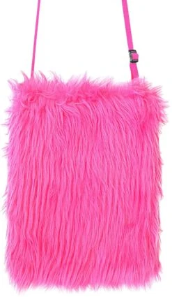 Pluche Carnaval Schoudertas Roze -Halloween-Kostuums plushe carnaval schoudertas roze 2