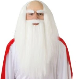 Priester Pruik Met Lange Baard