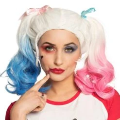 Pruik Harley Quinn Met Strikjes
