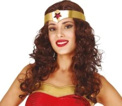 Pruik Superwoman Met Hoofdband