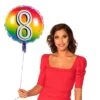 Rainbow Folieballon 8 Jaar -Halloween-Kostuums rainbow folieballon 8 jaar 0