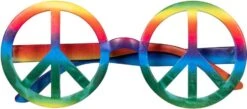 Rainbow Peace Hippie Feestbrillen -Halloween-Kostuums rainbow peace hippie feestbrillen 4