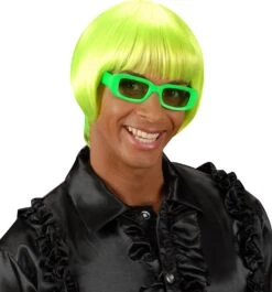 Rave Pruik Groen -Halloween-Kostuums rave pruik groen 1