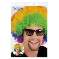 Regenboog Afro Pruik -Halloween-Kostuums regenboog afro pruik 2