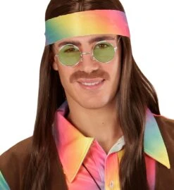 Retro Hippie Bril Neon Groen -Halloween-Kostuums retro hippie bril neon groen 3