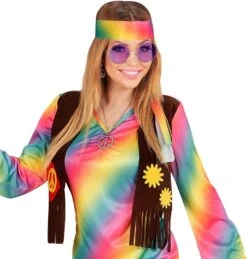 Retro Hippie Bril Paars