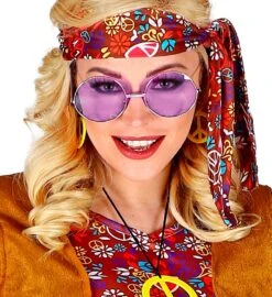 Retro Hippie Bril Paars -Halloween-Kostuums retro hippie bril paars 4