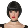 Retro Korte Pruik Zwart -Halloween-Kostuums retro korte pruik zwart 0