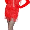 Retro Rode Flapper Jurk Met Hoofdband -Halloween-Kostuums retro rode flapper jurk met hoofdband 0