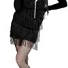 Retro Zwarte Flapper Jurk Met Hoofdband -Halloween-Kostuums retro zwarte flapper jurk met hoofdband 0