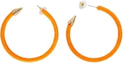 Ring Oorbellen Neon Oranje