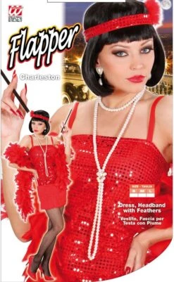 Roaring Twenties Jurk Rood -Halloween-Kostuums roaring twenties jurk rood 2