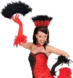 Rode Choker Met Kralen -Halloween-Kostuums rode choker met kralen 2