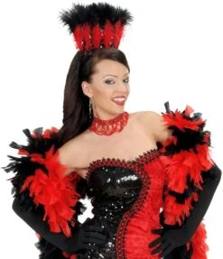 Rode Choker Met Kralen -Halloween-Kostuums rode choker met kralen 3