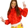 Rode Dames Disco Blouse -Halloween-Kostuums rode dames disco blouse 0